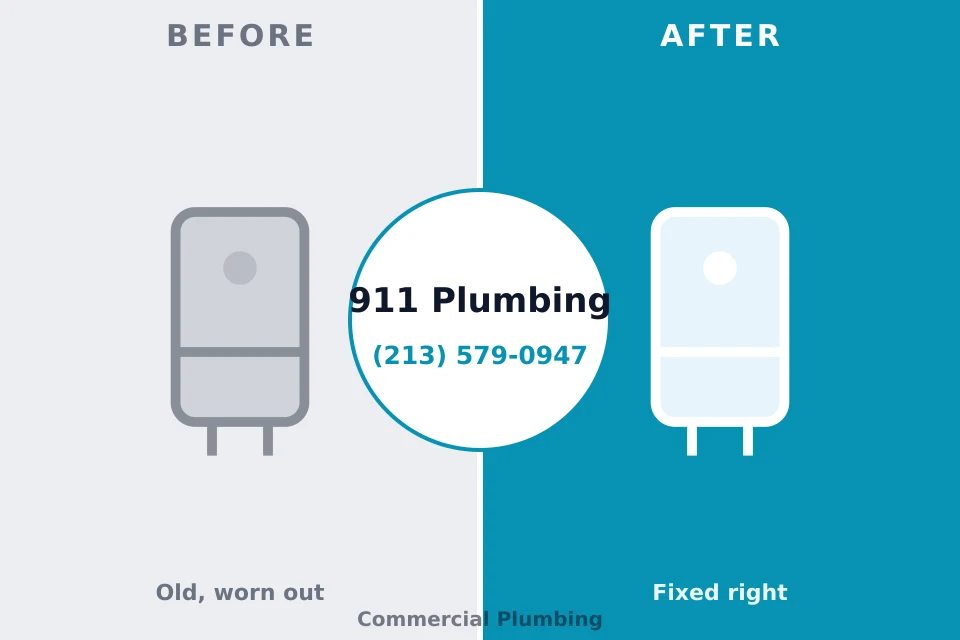 Before and after: plumbing company Westfield, NJ